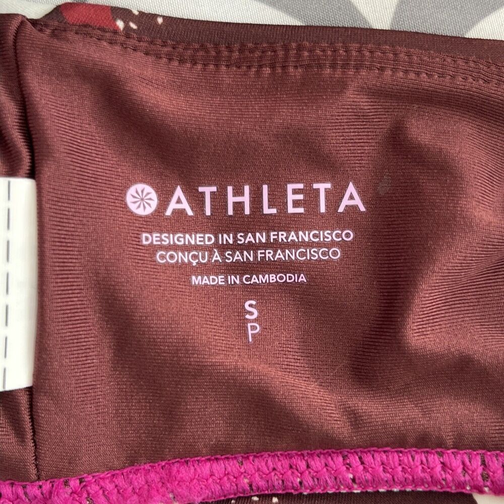 NWT Athleta Women's Plunge Floral Bikini Top D-DD Size Small MSRP $54 Top Only - Picture 12 of 14